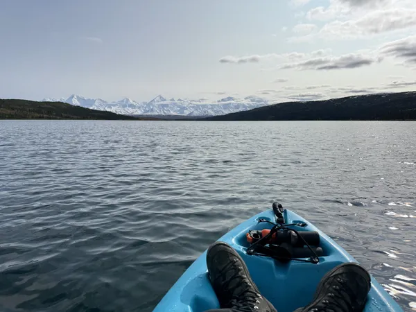 Kayaking near the lodge