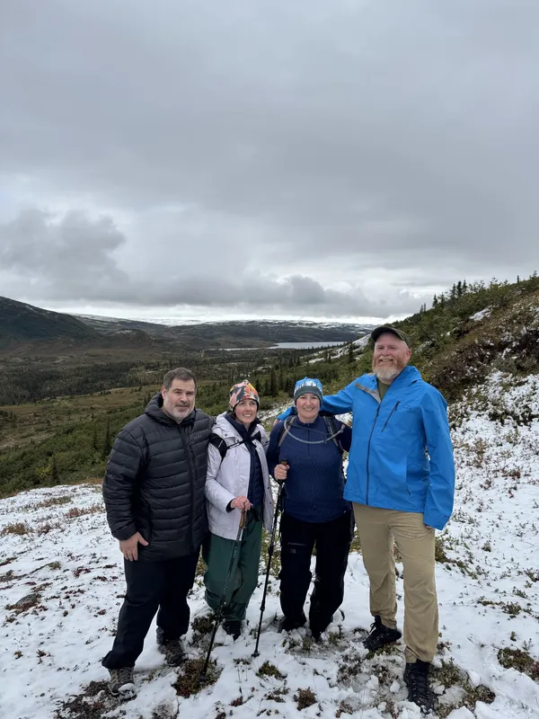 Hiking the tundra