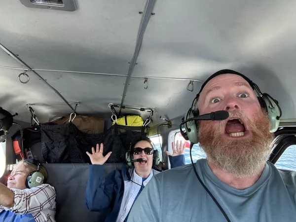 On the float plane in and out of Kodiak